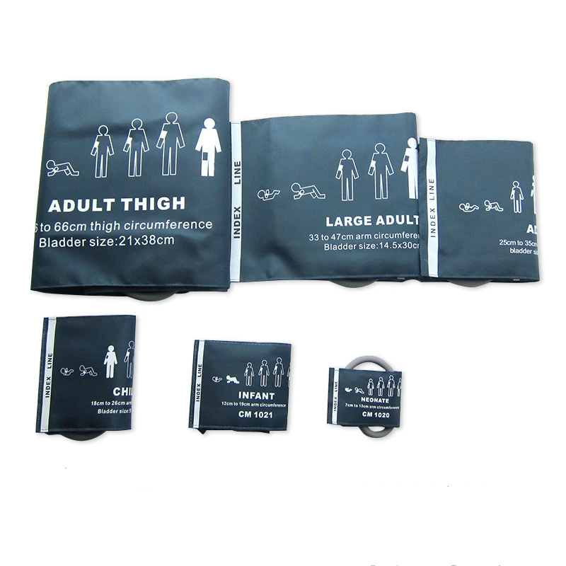 Medical Adult Blood Pressure Cuff – Suitable for Neonatal, Infant, Child, and Adult Use