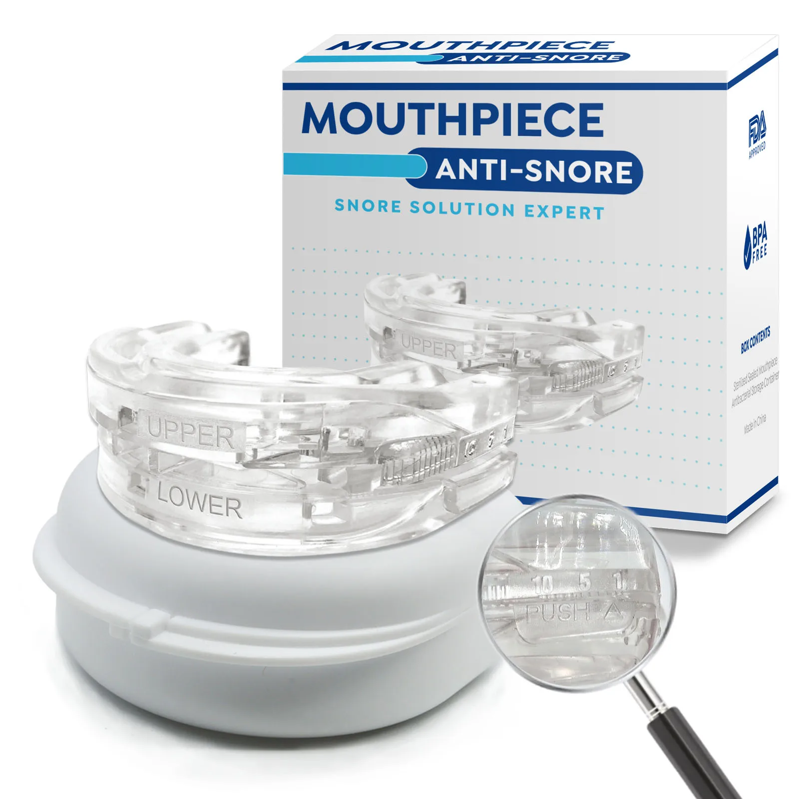 Anti-Snore Mouthpiece – Silicone Guard for Teeth Grinding, Snoring & TMJ Relief