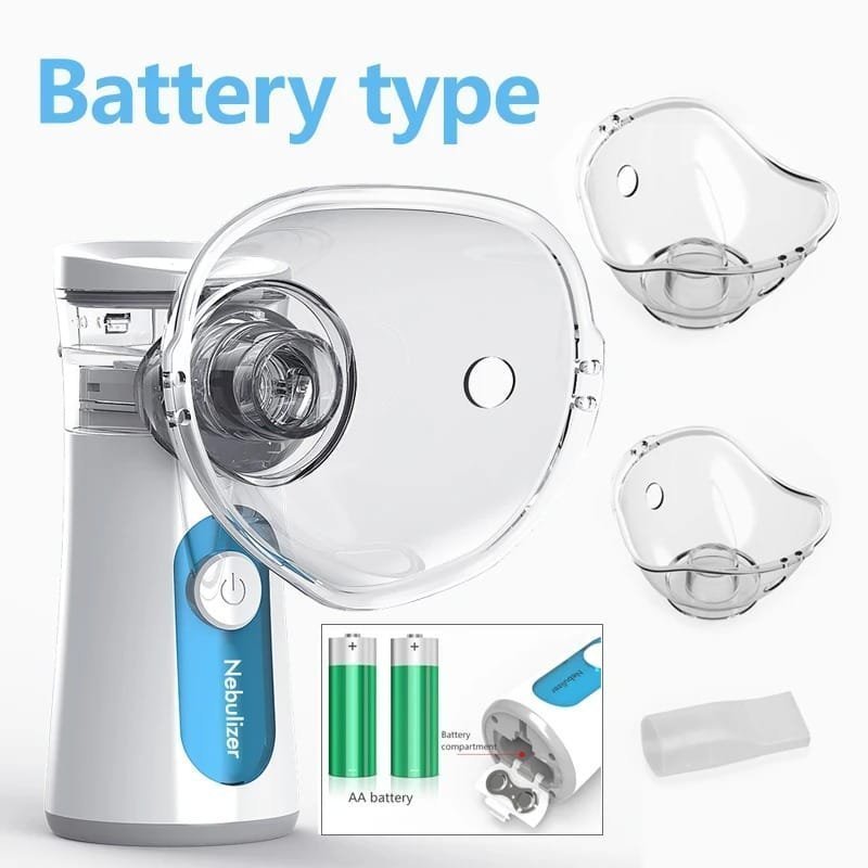 Portable Ultrasonic Nebulizer – Handheld Inhaler for Adults & Children with Quiet Operation
